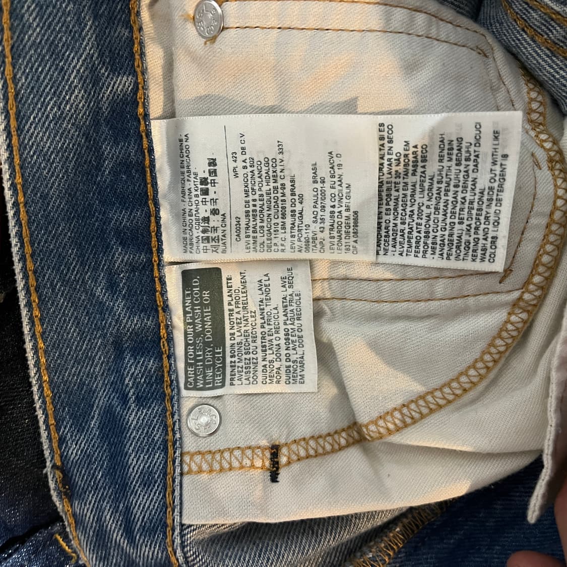 (32/30) 리바이스 알터드 502 패치워크 데님 청바지 상품이미지10