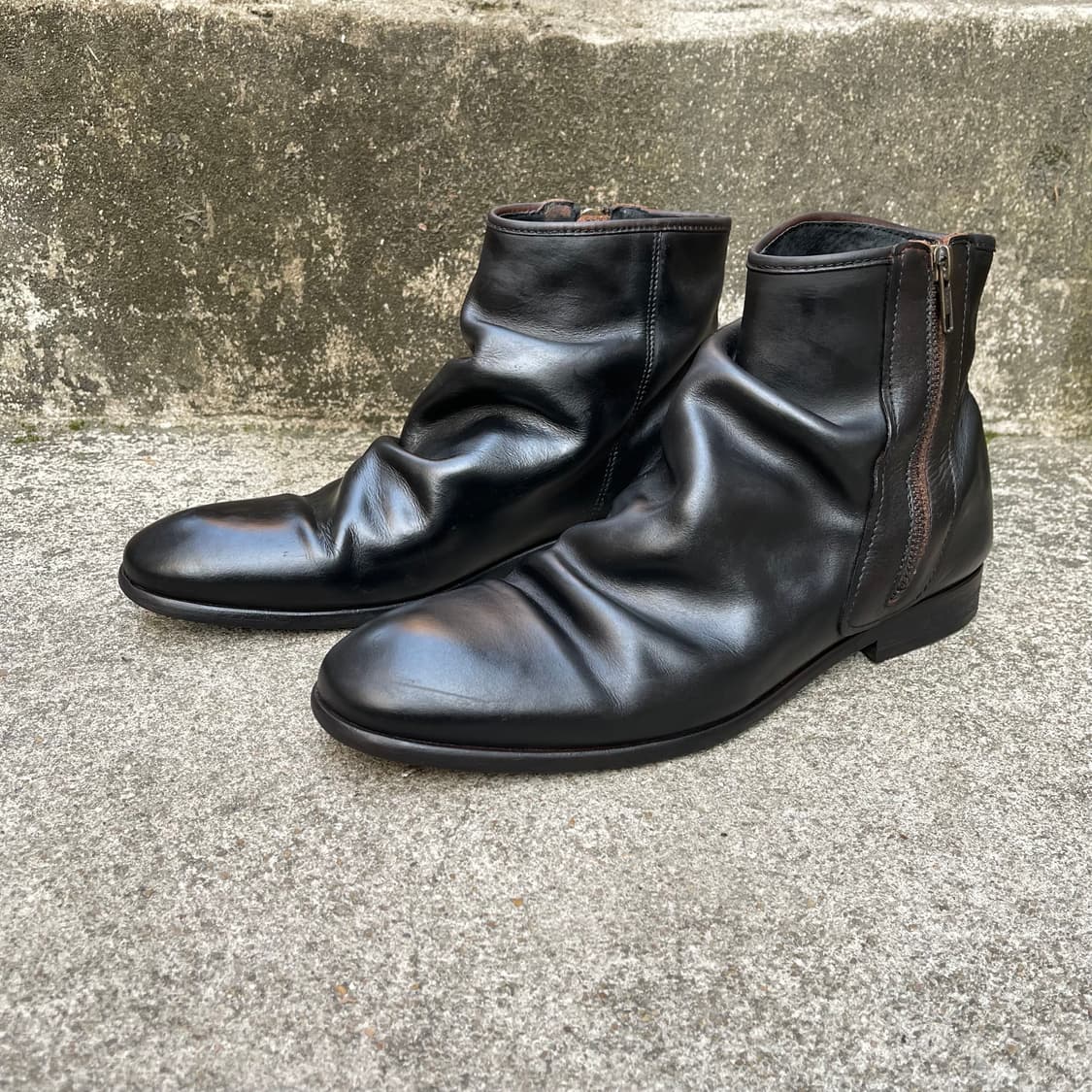 [41] H by Hudson 주름 레더부츠 (260~265) 상품이미지1