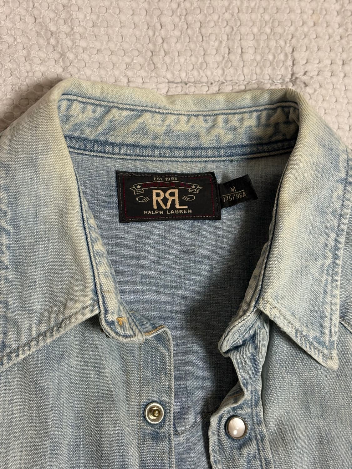 RRL 데님 웨스턴 셔츠 M 상품이미지5