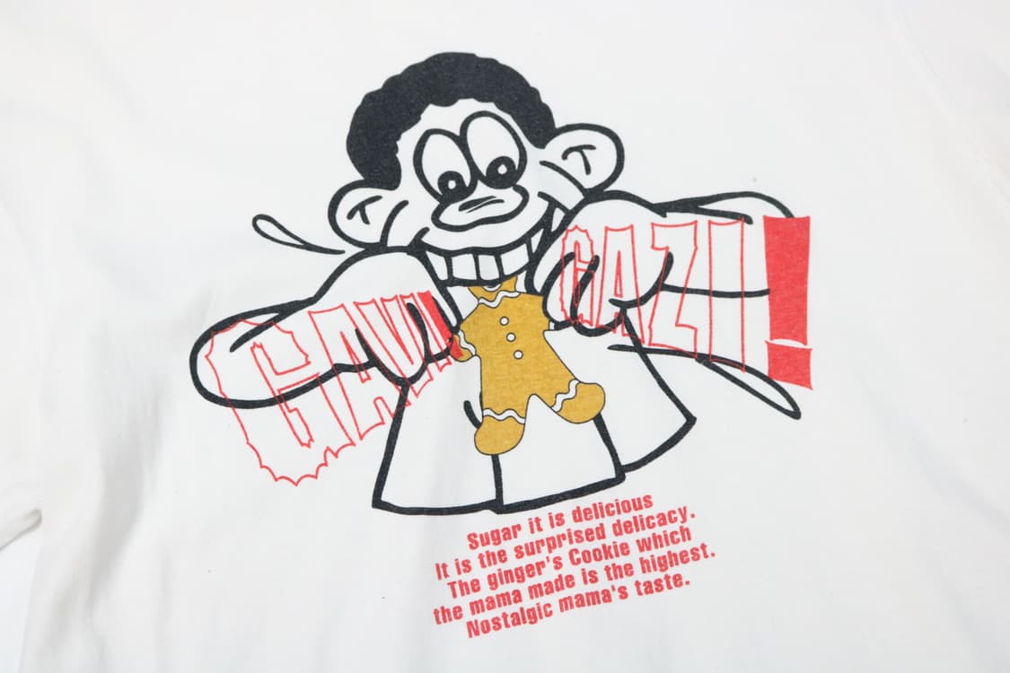 funky bass 펑키베이스 진저브레드 그래픽 화이트 반팔티셔츠 (M) 상품이미지4