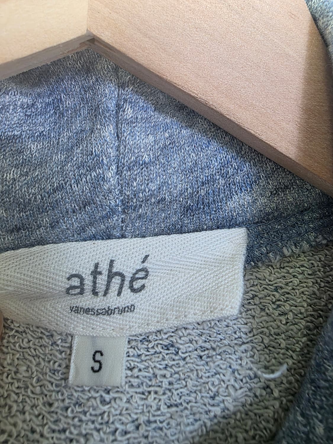 ATHÉ Vanessa Bruno 아떼 바네사브루노 멜란지 블루 후드 니 상품이미지4