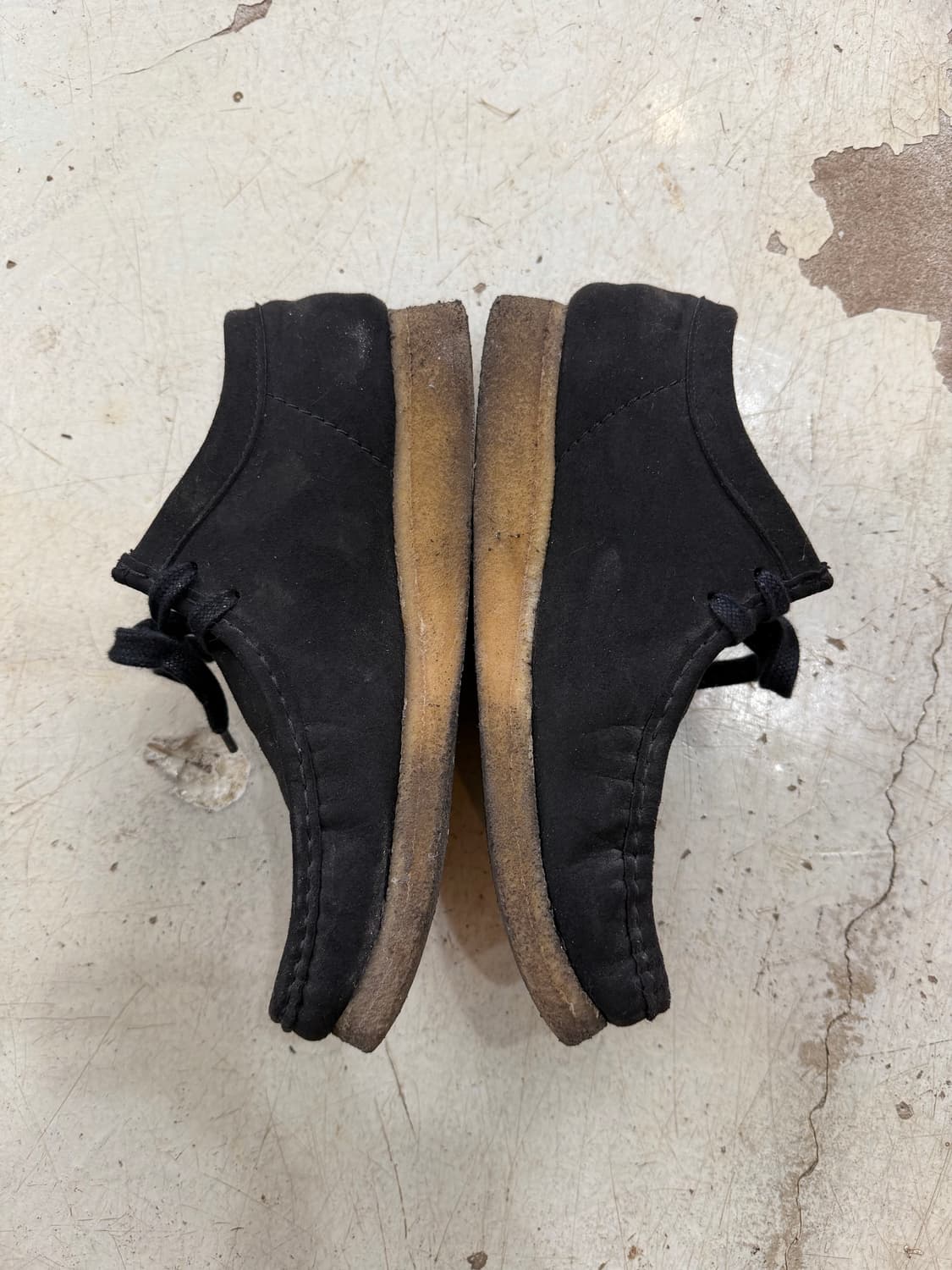 클락스 Black Faux-Suede Wallabee Derbys 상품이미지2
