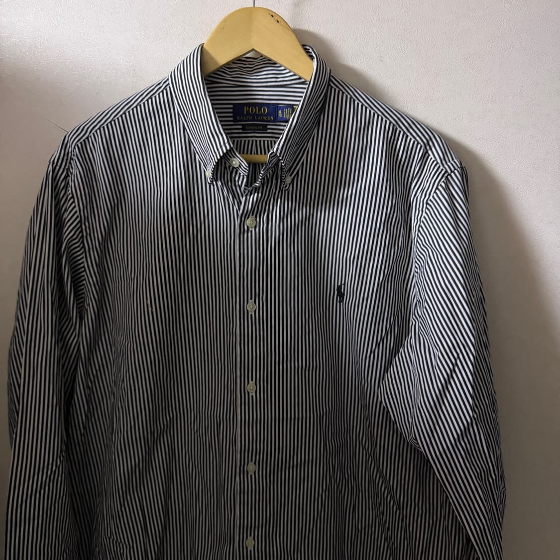폴로 랄프로렌 스웨이드 스트라이프 셔츠 클레식 XL (남성 105정도) 상품이미지1
