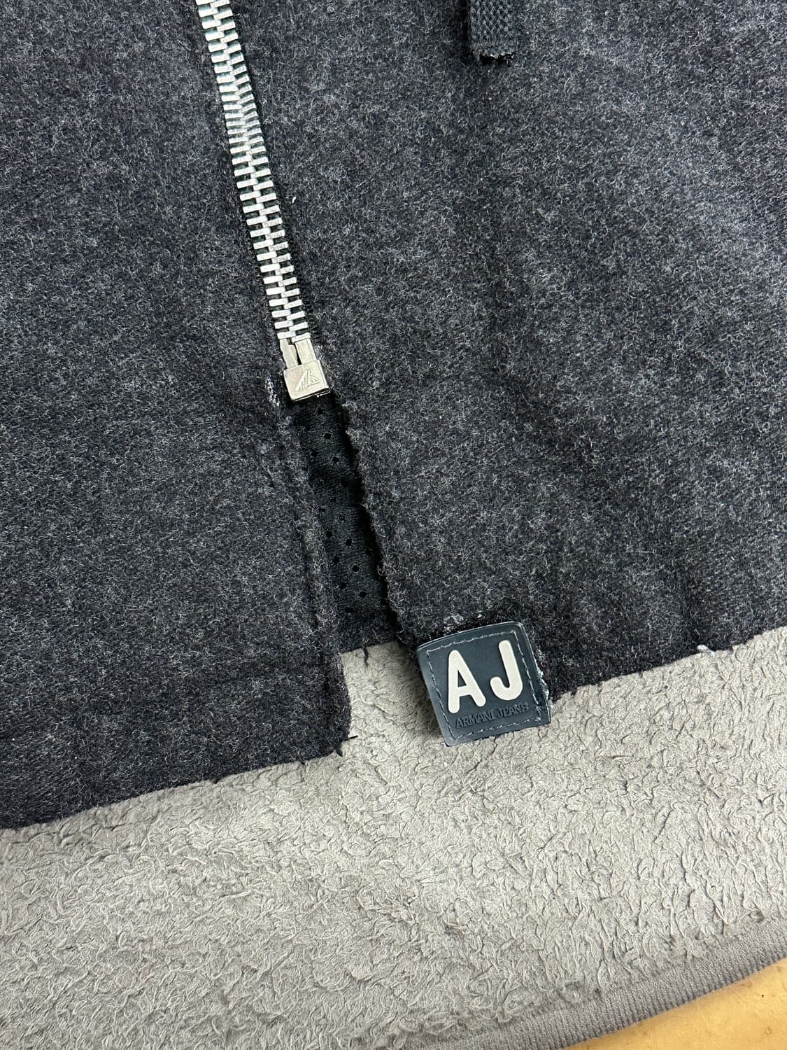 90s Armani Jeans 울 자켓 XL 상품이미지4