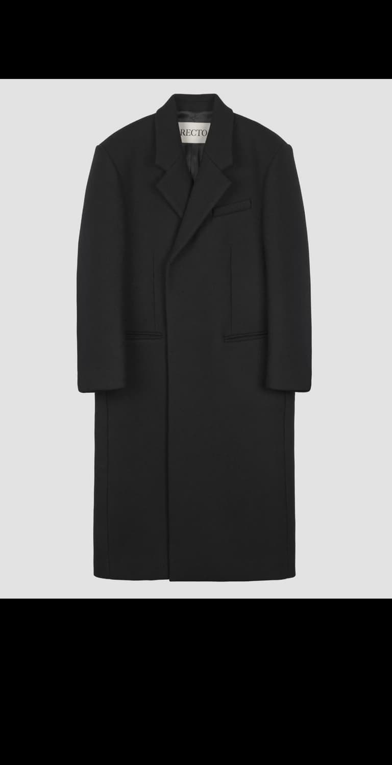 렉토 23FW 울 블렌드 오버사이즈 코트 (m) 상품이미지2
