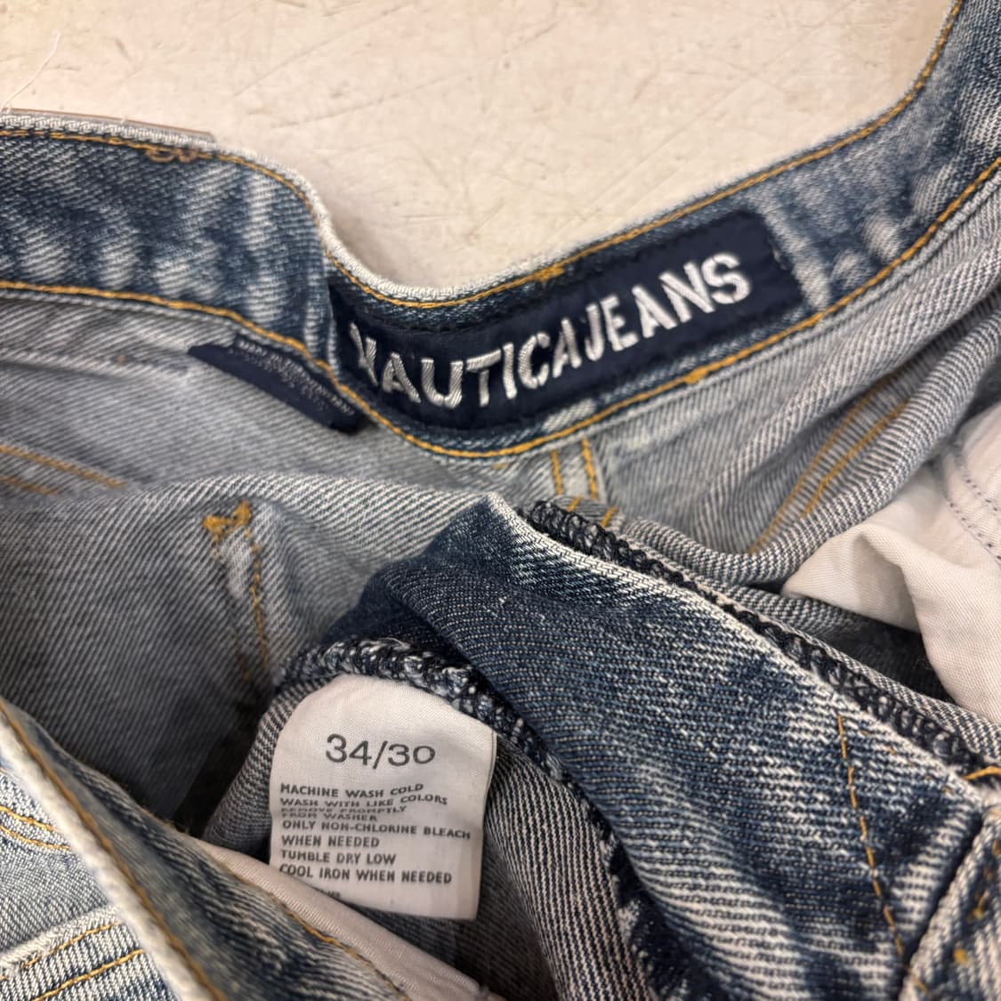 노티카 카펜터 워싱 와이드 데님 팬츠 상품이미지4