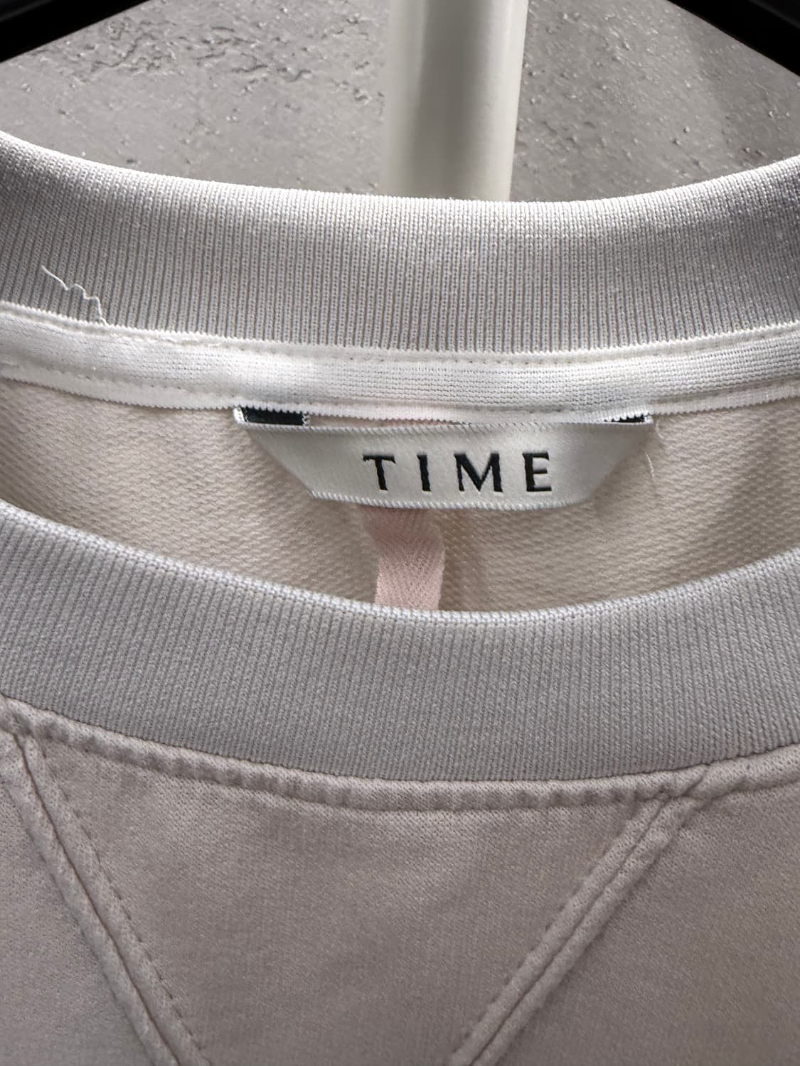 타임 반팔 티셔츠 베이지 100 상품이미지3