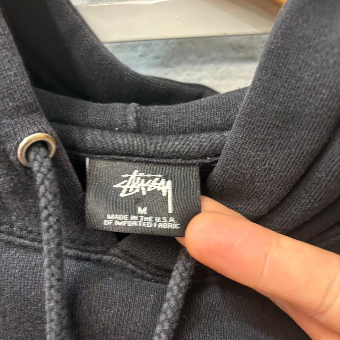 스투시 월드투어 블랙 후드티 M 상품이미지5