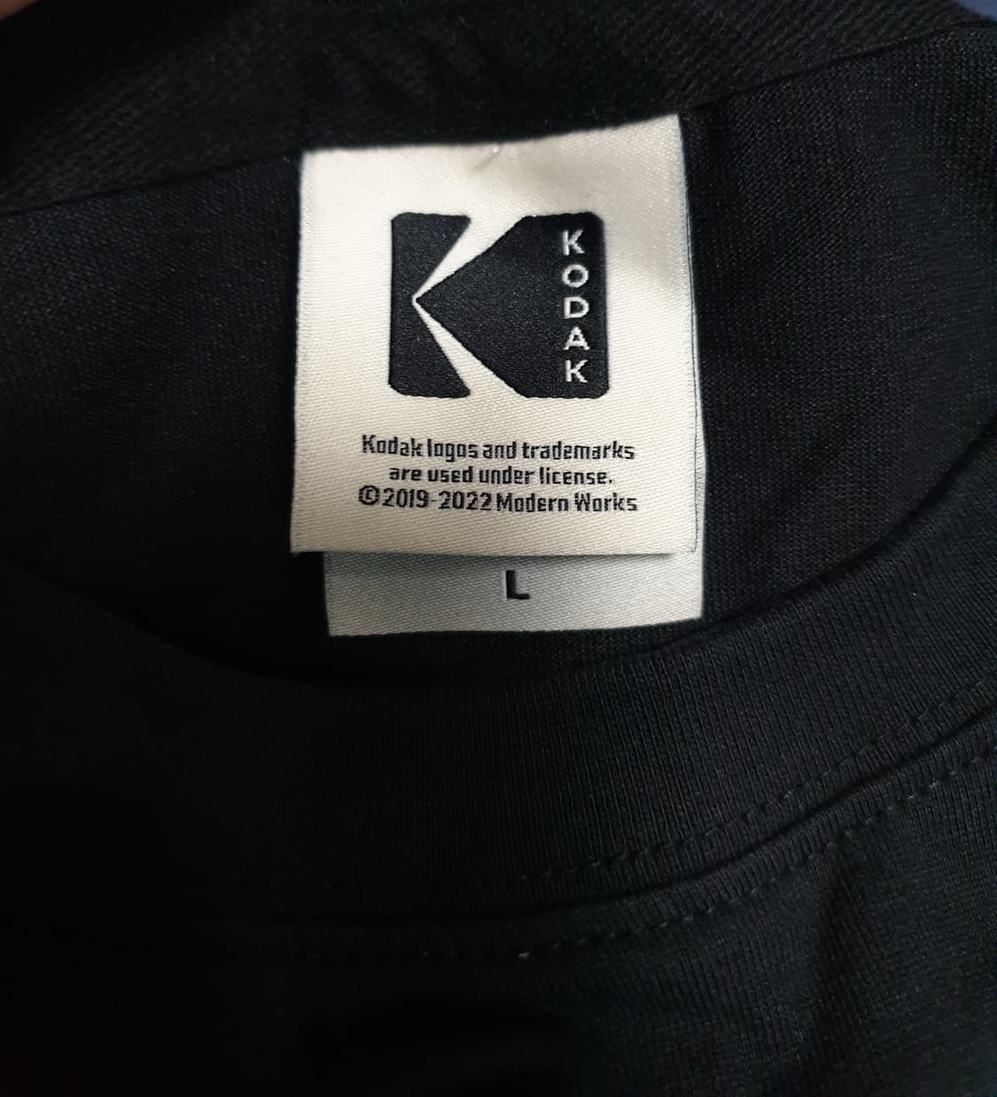 KODAK 코닥 시그니처로고 반팔티 블랙 (L) 상품이미지4