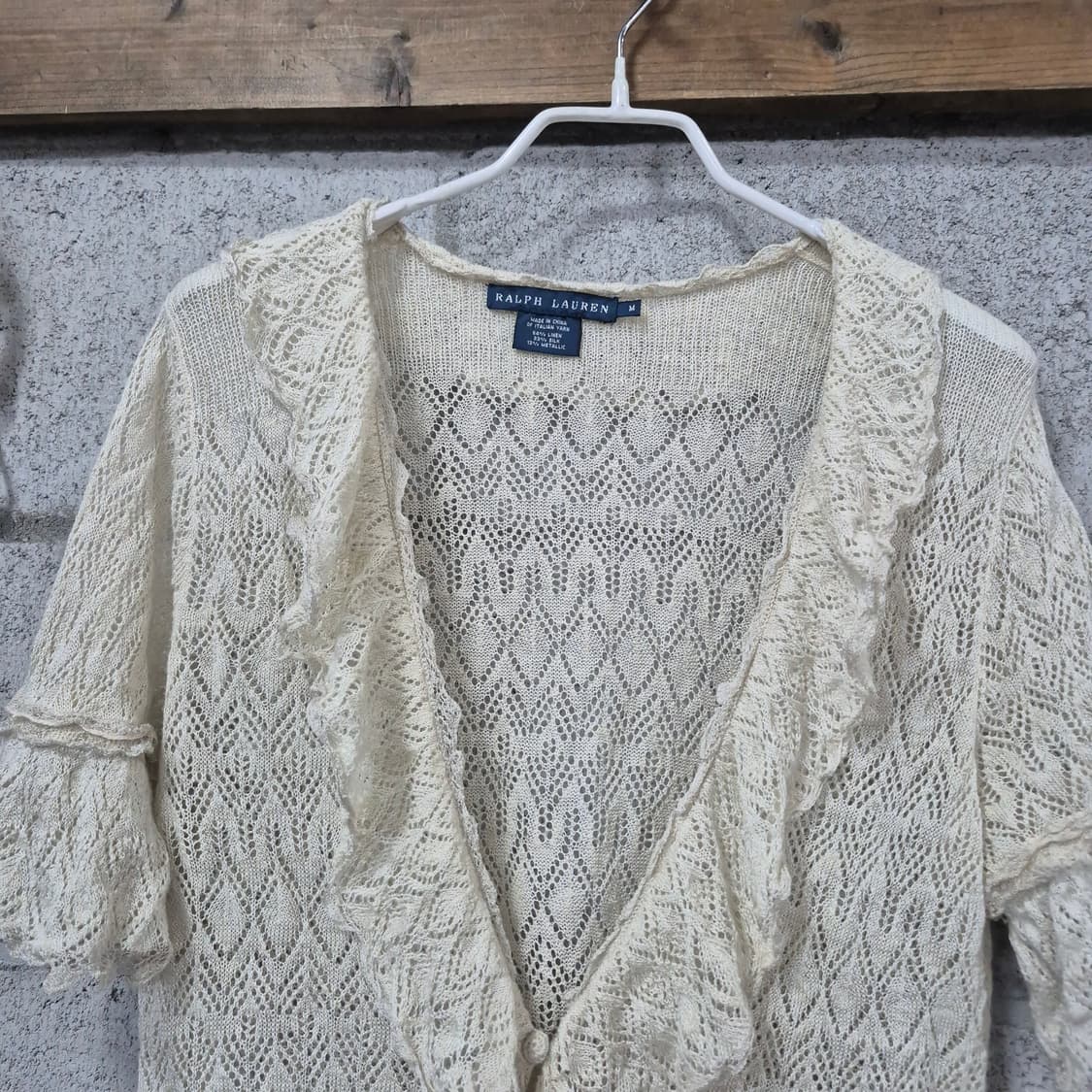 랄프로렌 프릴 레이스 가디건 상품이미지2