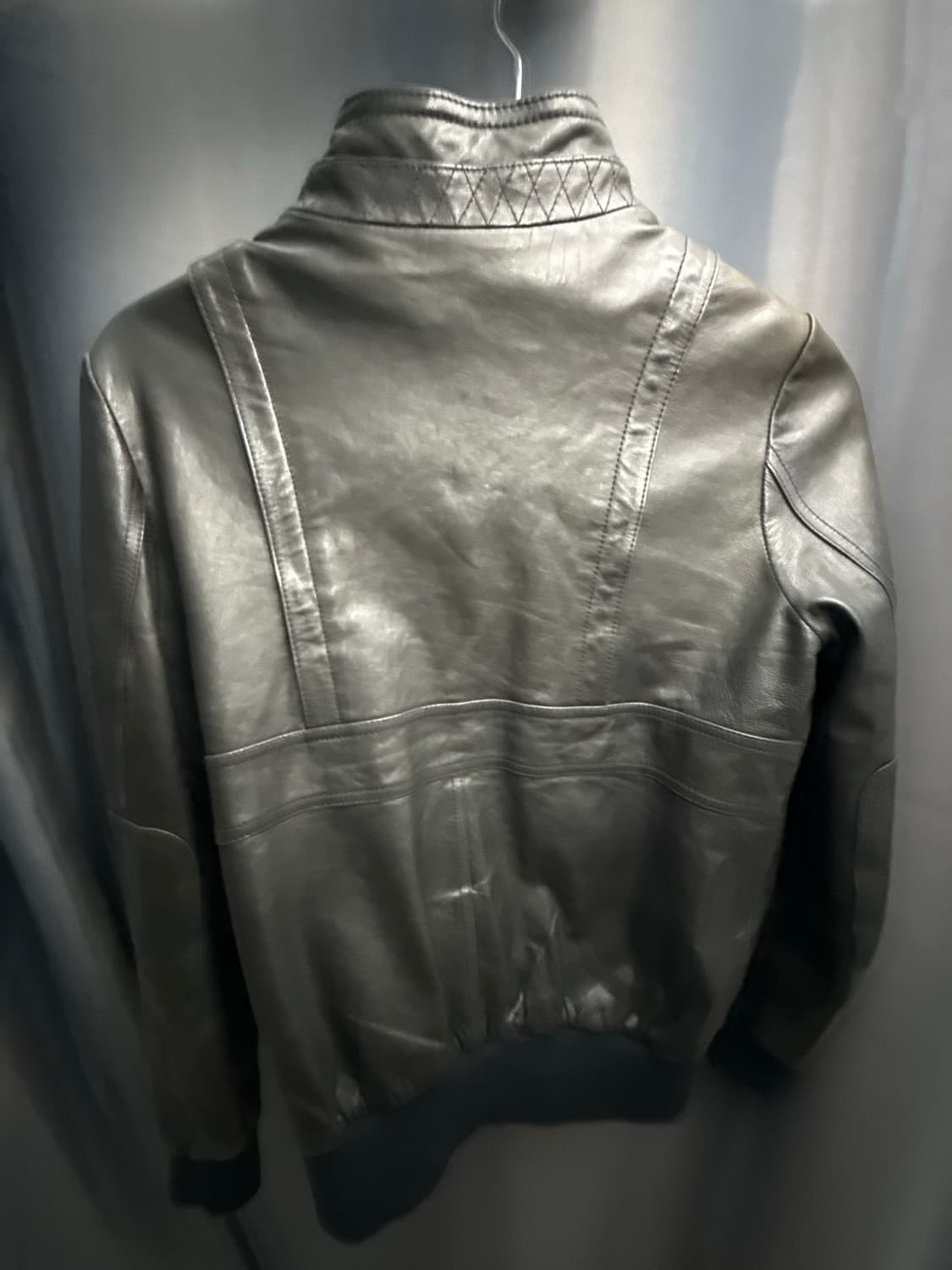 빈티지 슬림핏 레더 가죽자켓 상품이미지2