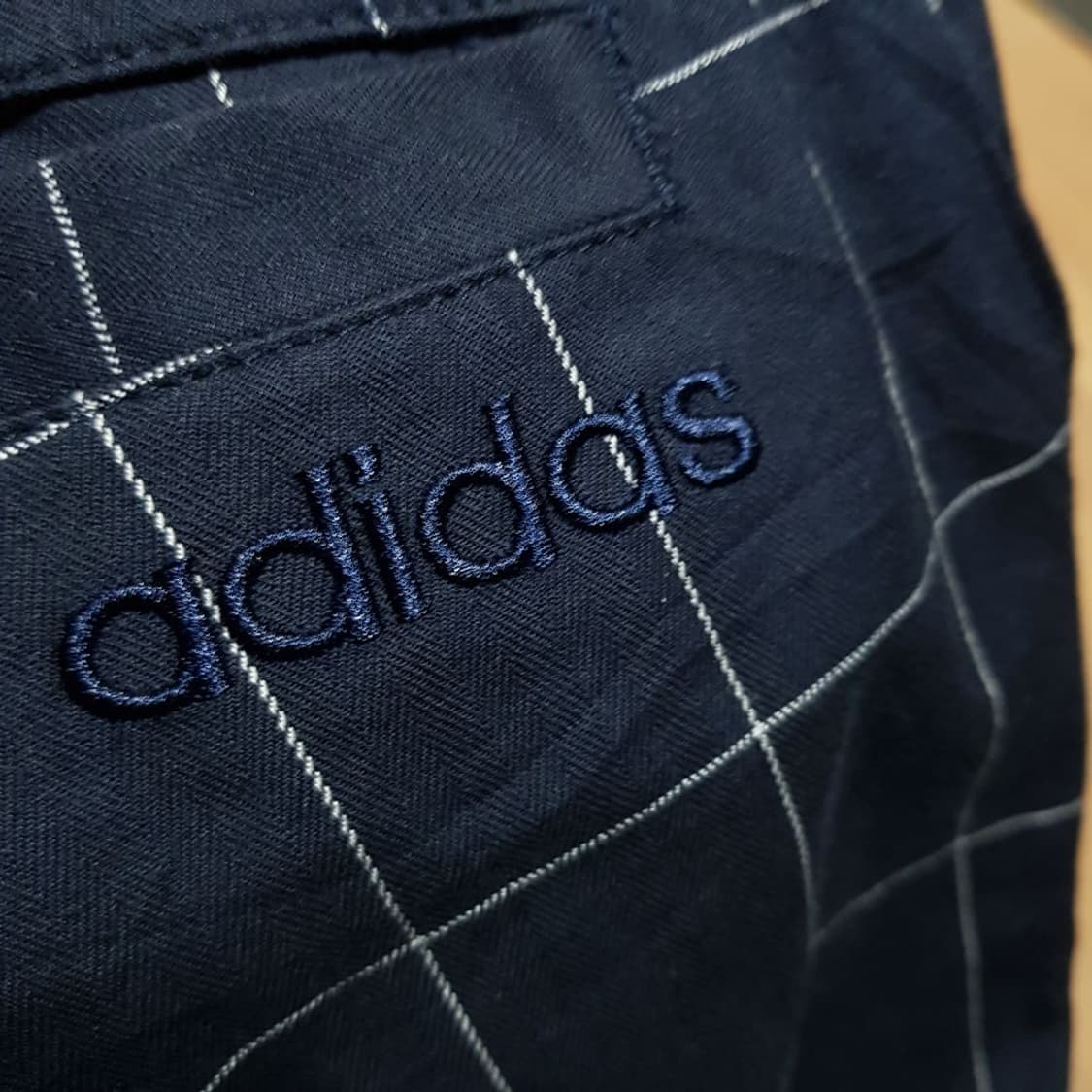 35 / 아디다스 / 네이비 체크 봄팬츠/와313부 상품이미지6