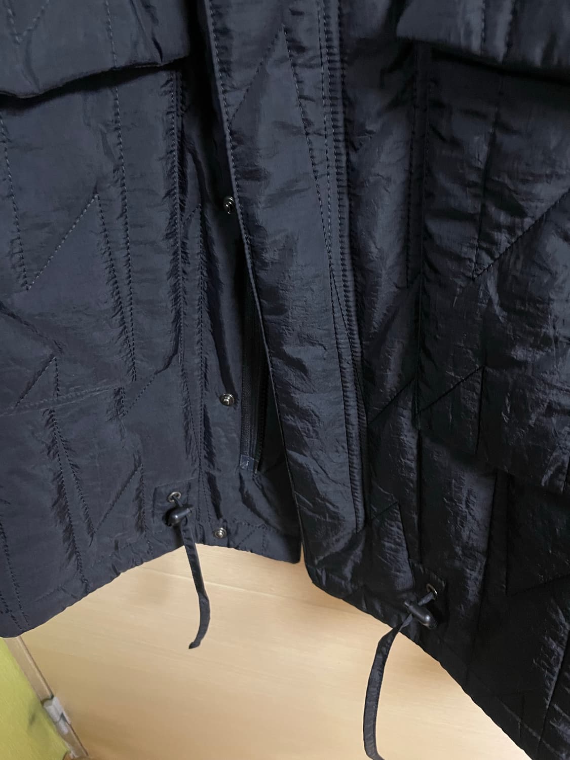 언어펙티드 퀼티드 퀼팅 셔츠 자켓 L 블랙 상품이미지3