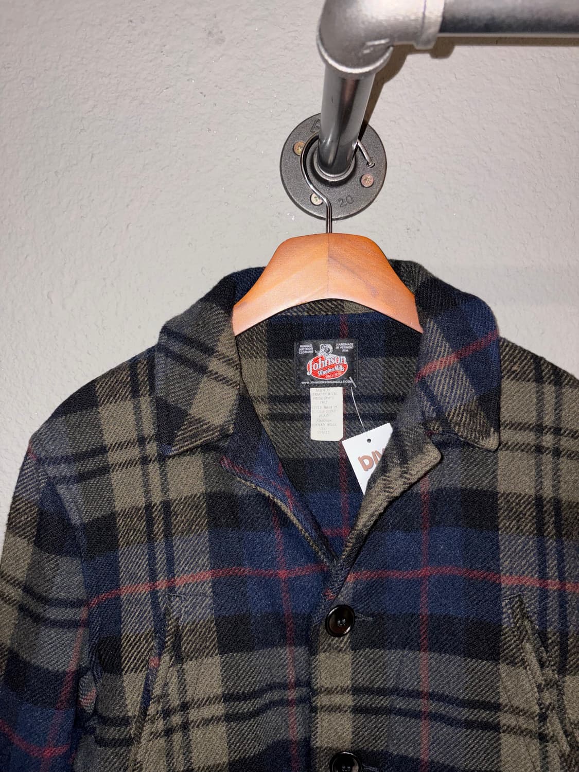 JohnsonWoolenMill 체크 모직 자켓 상품이미지5