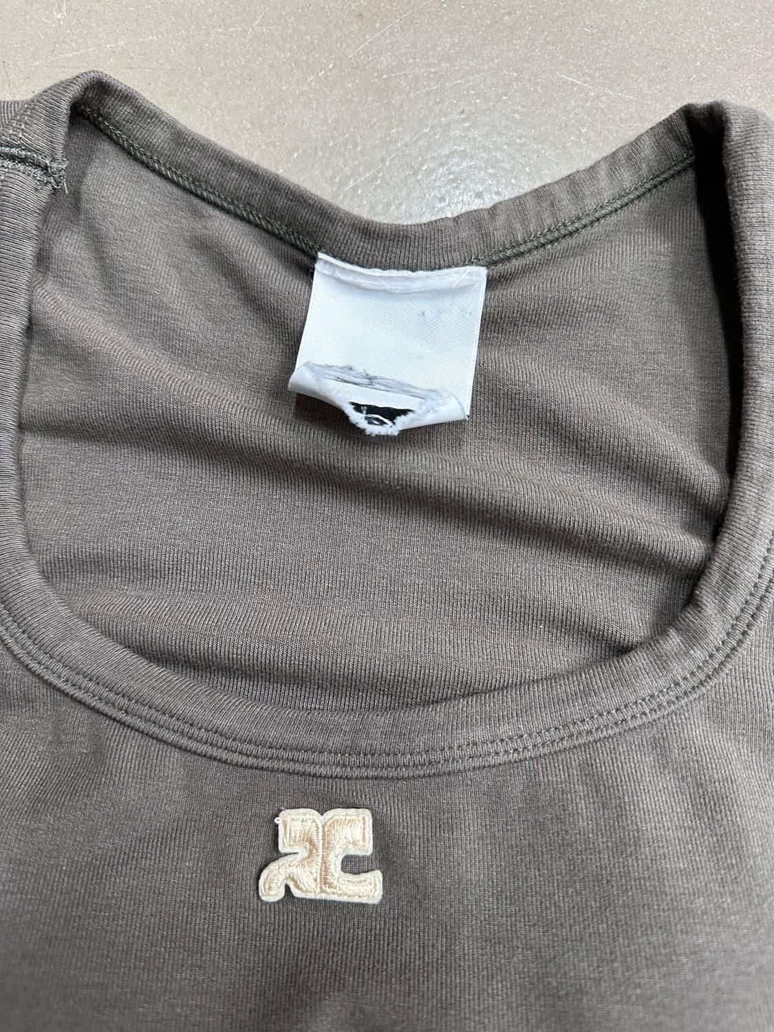 꾸레쥬  Courrèges 셔링 크롭 나시탑 상품이미지5