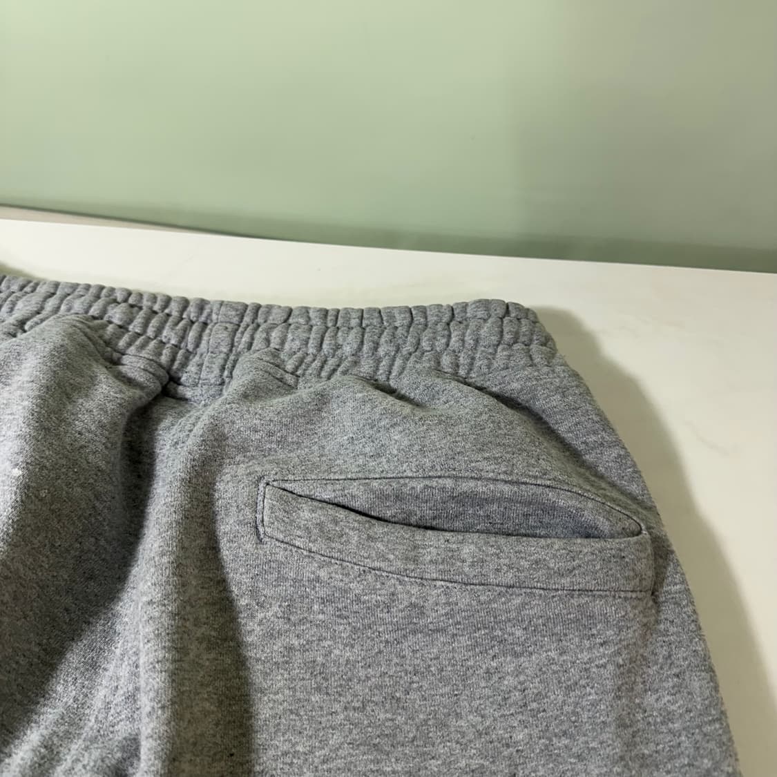M 디스이즈네버댓 디네댓 그레이 자수로고 밴딩 스웻팬츠 상품이미지6