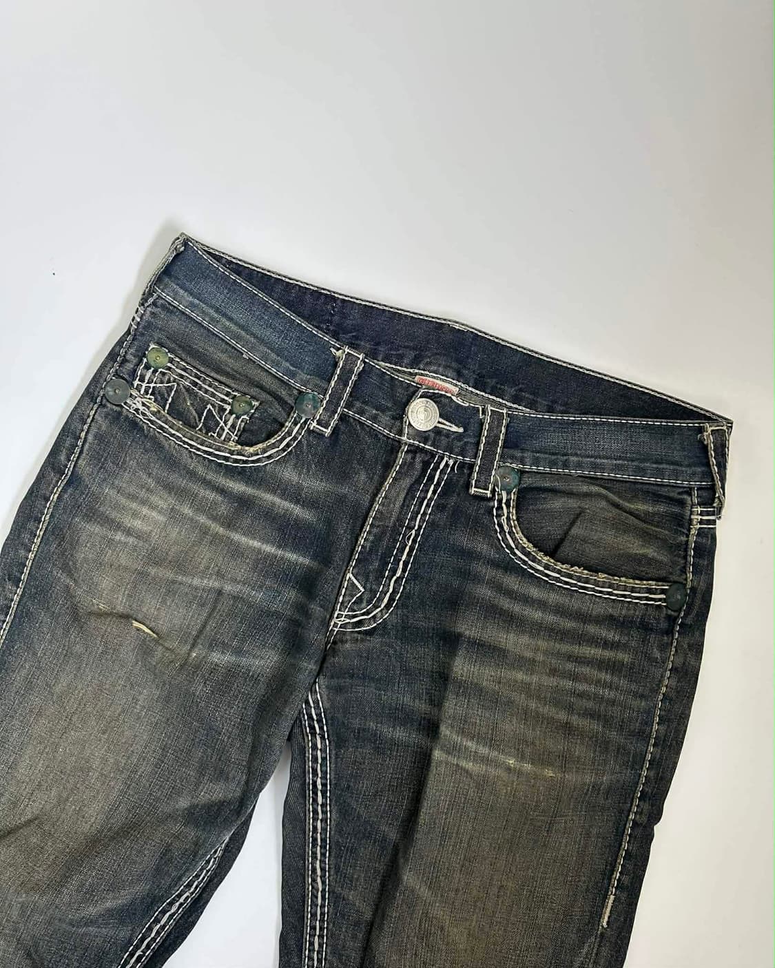 [34] 트루릴리젼 빈티지 빅스티치 바비 데님 팬츠 상품이미지5