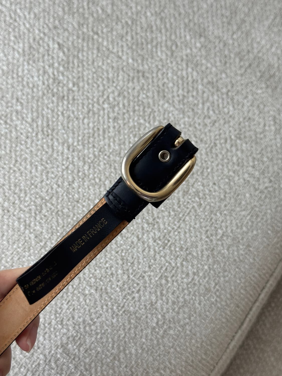 아페쎄 로제트 블랙 가죽 벨트 A.P.C. Rosette Belt 상품이미지9