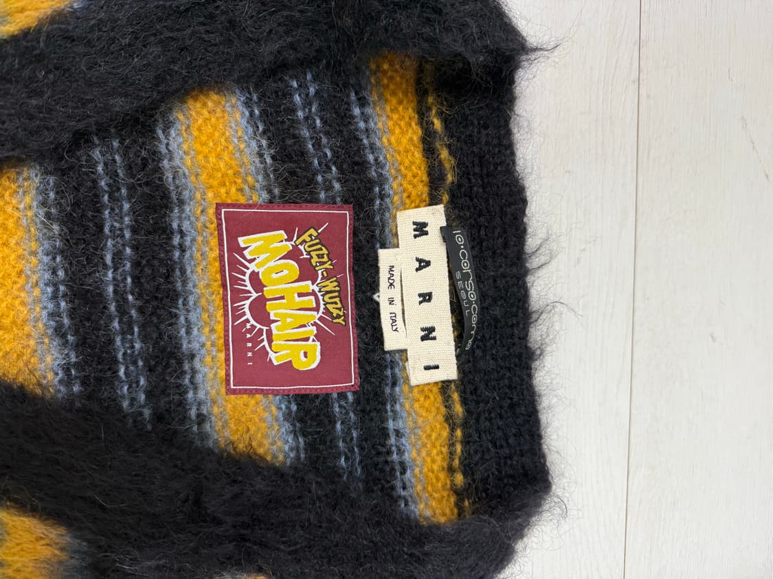 10꼬르소구매 한글텍)  마르니 모헤어 스트라이프 가디건 50사이즈  상 상품이미지2