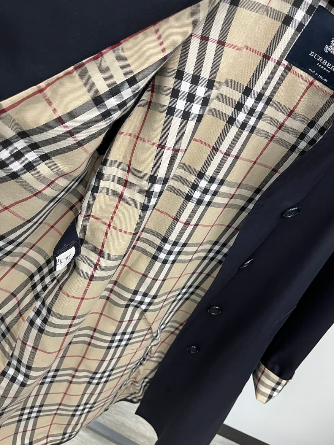 여) 버버리 네이비 개버딘코트 상품이미지7