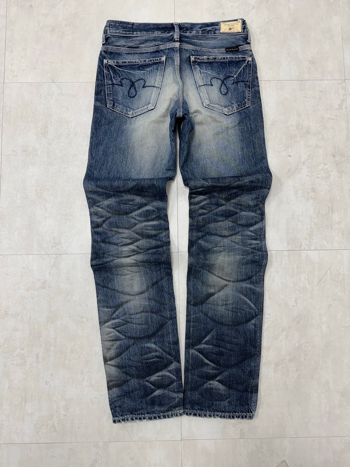 •BlueWay 블루웨이 일본제 워싱 디스트로이드 데님 상품이미지8