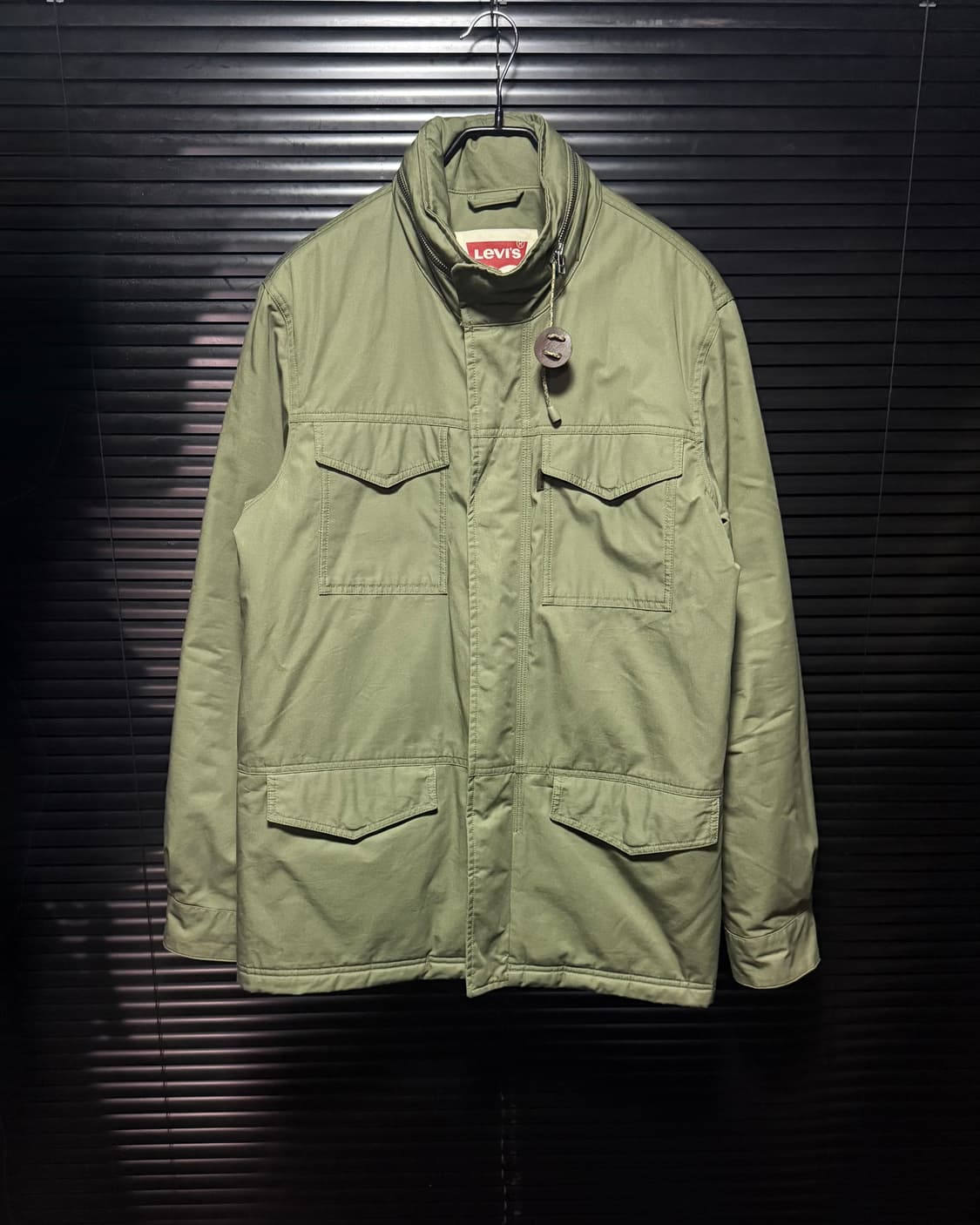 리바이스 패드디 야상 개파카 사파리 헌팅 필드 자켓 국방색 멀티 포켓  상품이미지1