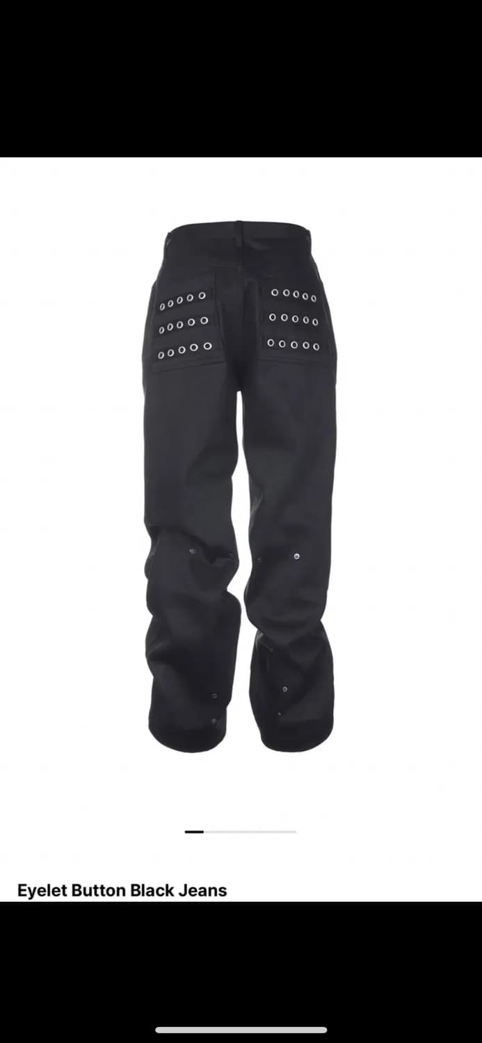비엑세스 아일렛 블랙데님팬츠 0 사이즈 상품이미지1