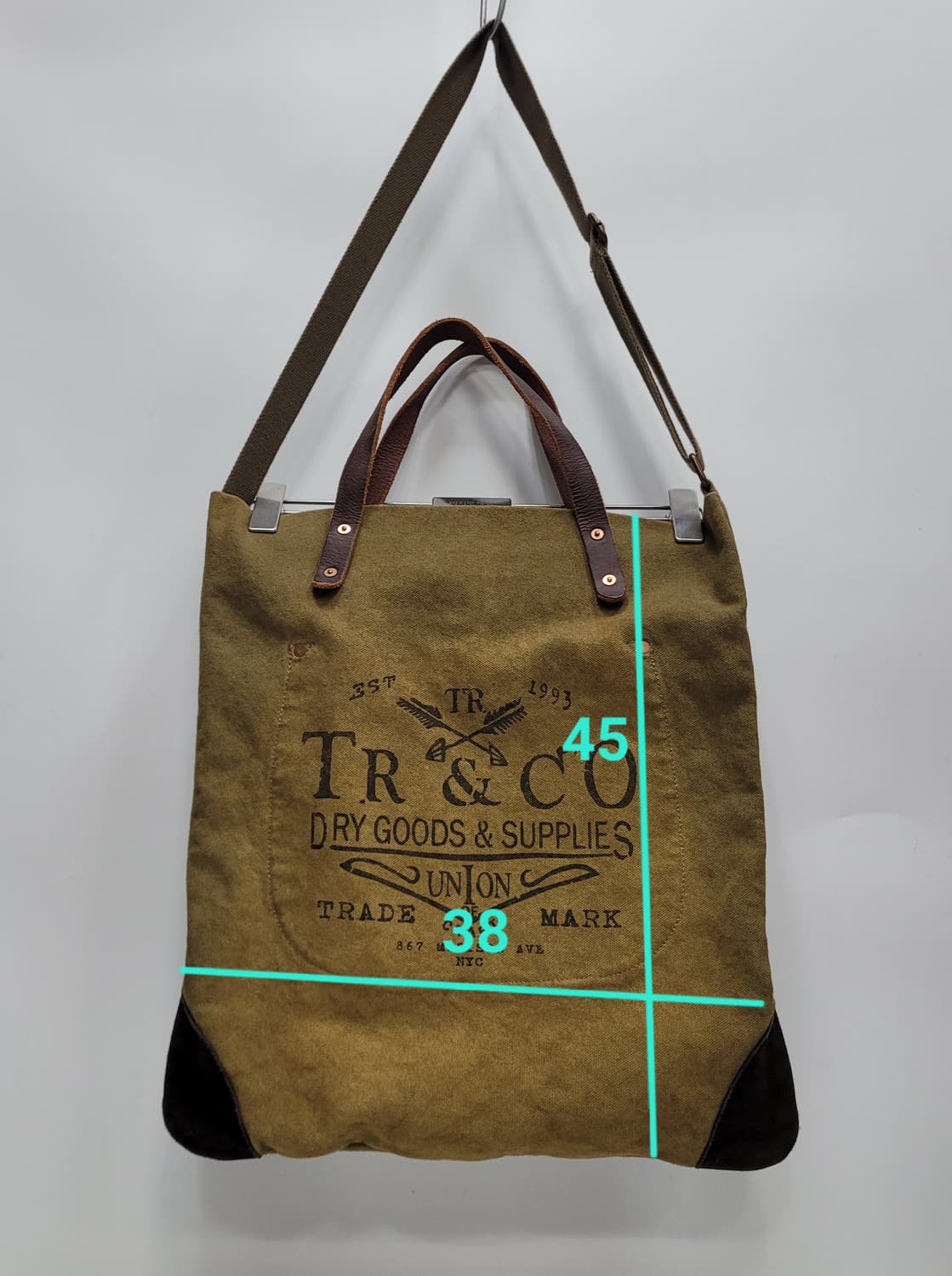 TR&CO 캔버스 토트백 겸 숄드백
 상품이미지10