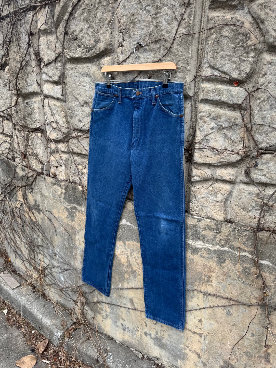 90s 랭글러 빈티지 13mwz 카우보이컷 usa 워싱 데님 팬츠 상품이미지3