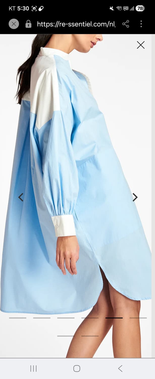 에센셜  Lichtblauwe oversized juroversiz 상품이미지3