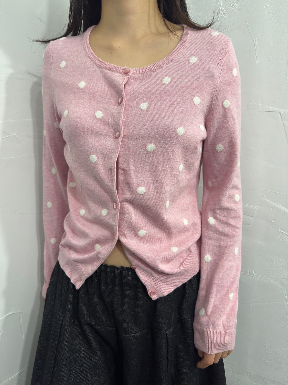 talbots pink dot cardigan 상품이미지2