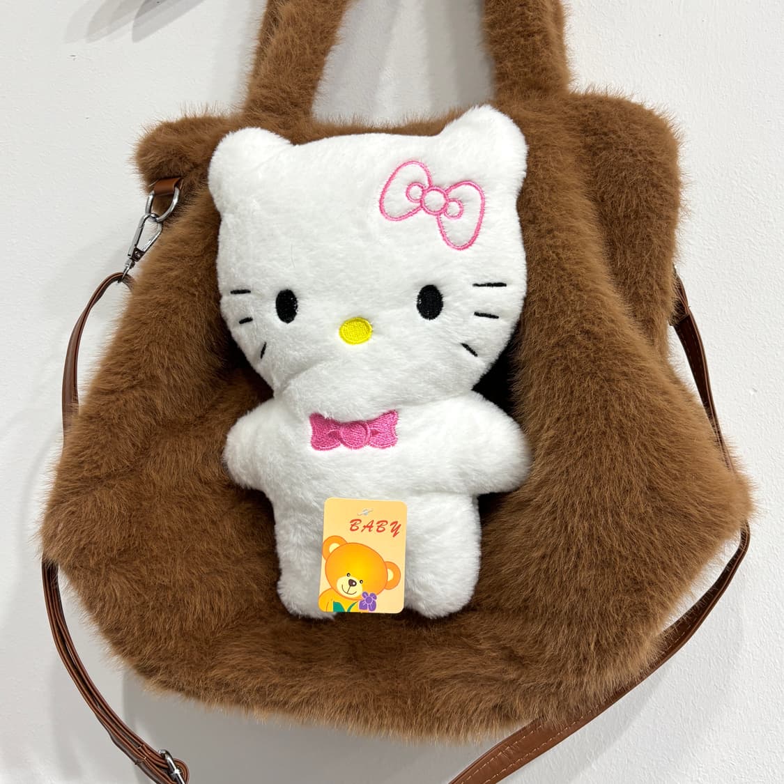 [새상품] 키티 인형 퍼 크로스백/ 숄더백 가방 상품이미지3