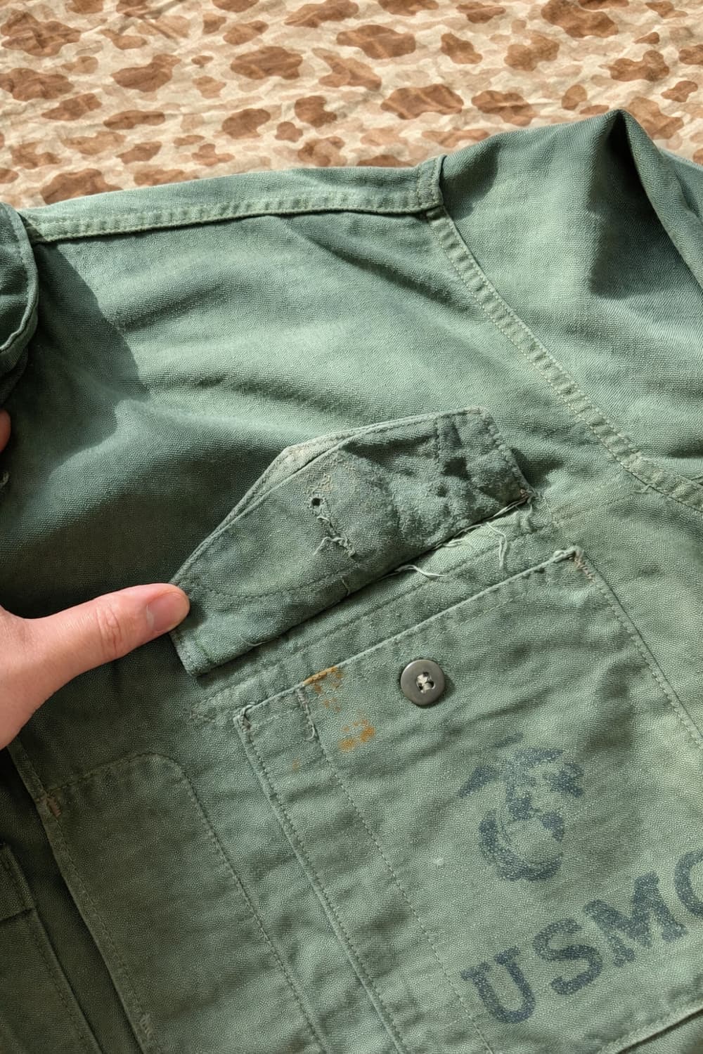 50's USMC P-56 유틸리티 셔츠 100 상품이미지4