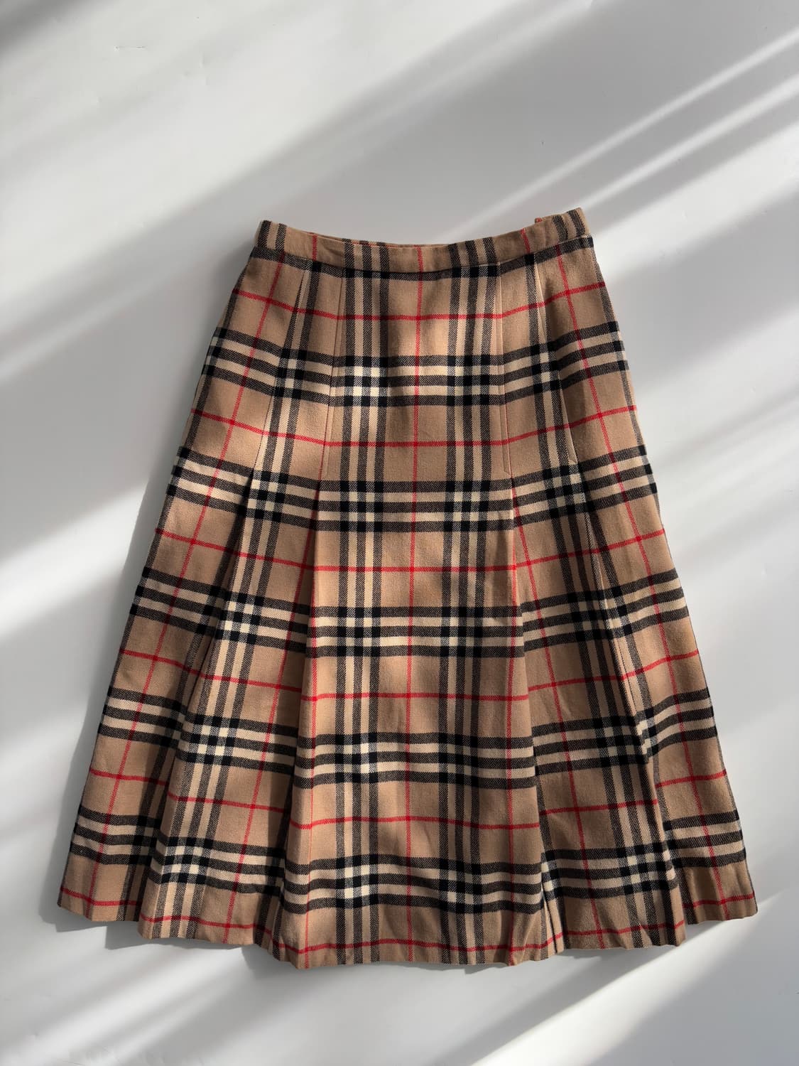 Burberrys 버버리 노바체크 플리츠 울 미디 스커트 상품이미지5