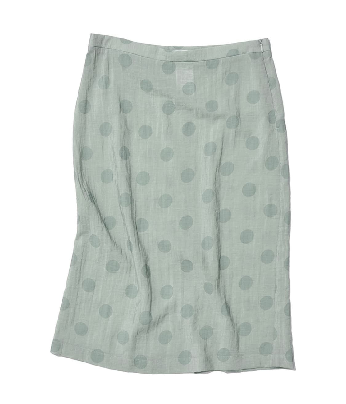 2 IN 1 도트 프린티드 쉬어 미디 스커트 상품이미지3