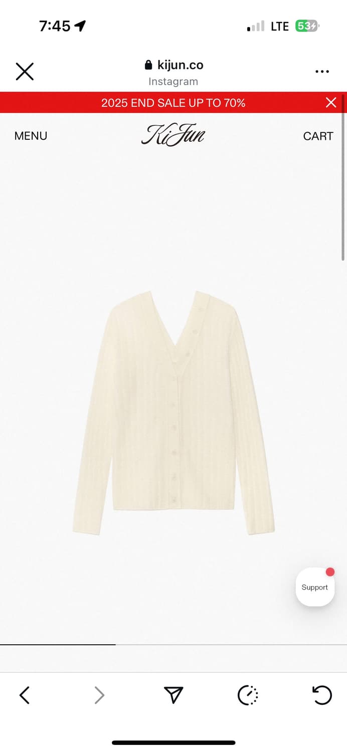 Kijun 기준 니트 투웨이 가디건 상품이미지1