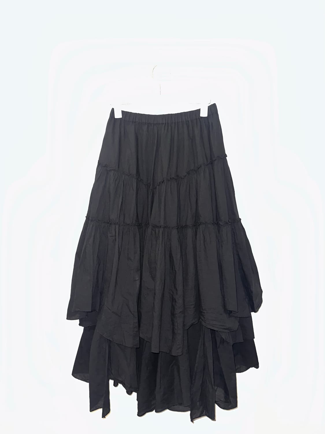 고스 고딕 빈티지 프릴 롱 스커트 상품이미지2