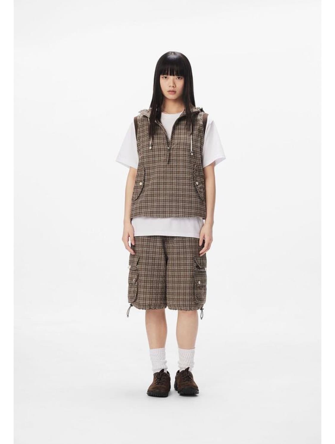 썬러브 투웨이 필드 아노락 자켓 브라운 상품이미지4