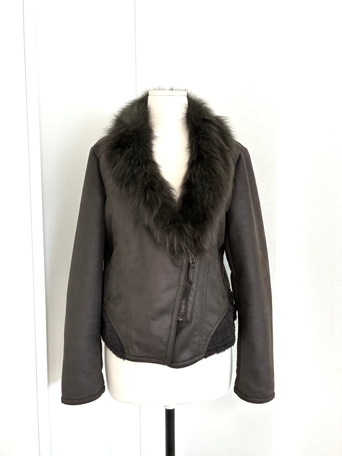 카키브라운 폭스퍼 무스탕 상품이미지2