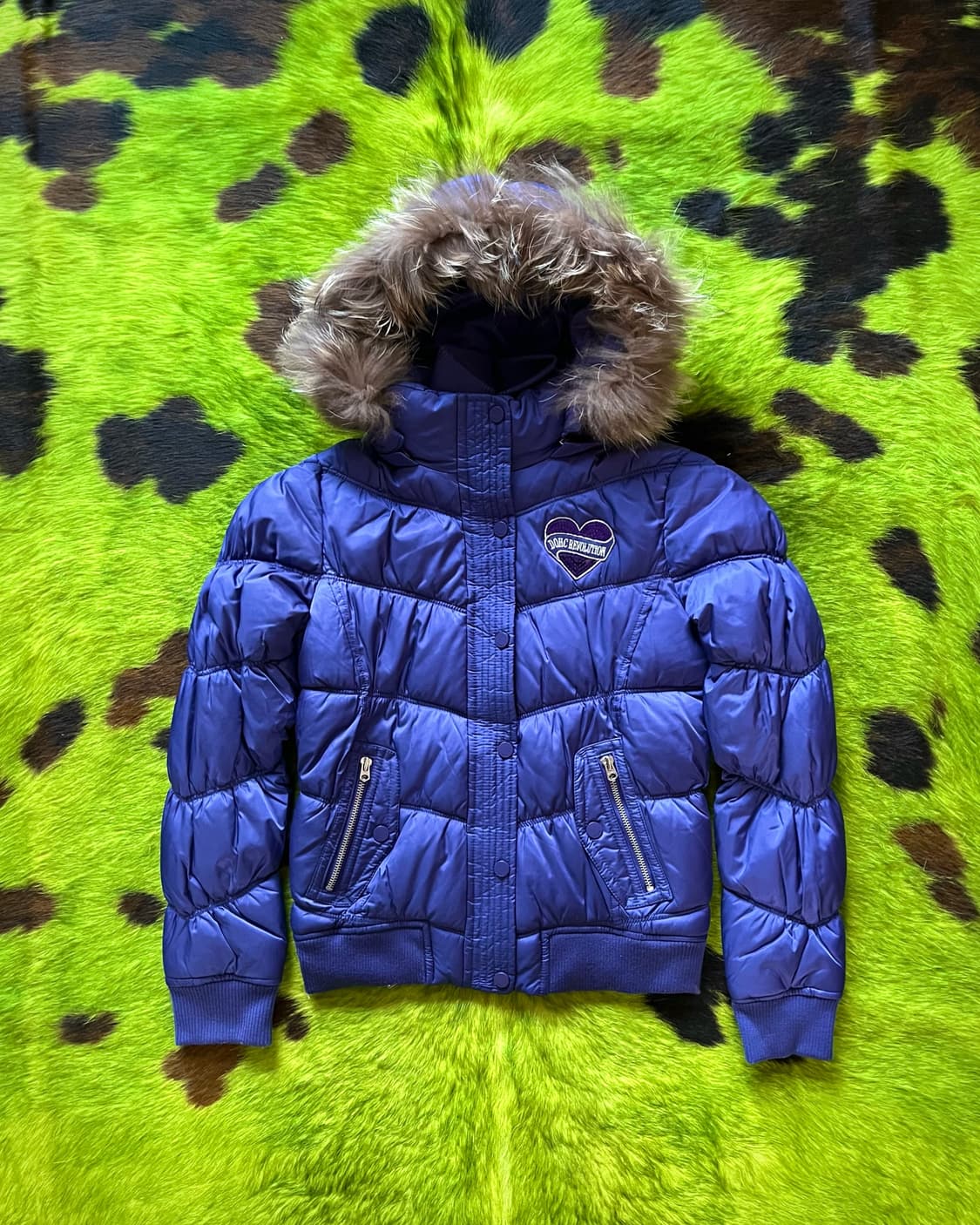 2000s DOHC Fur Hood Gal Padding Jumper 상품이미지3
