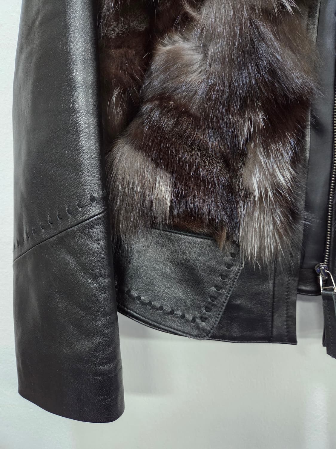 Arte Inter 양가죽 폭스퍼 쟈켓 점퍼 Y2K 상품이미지3