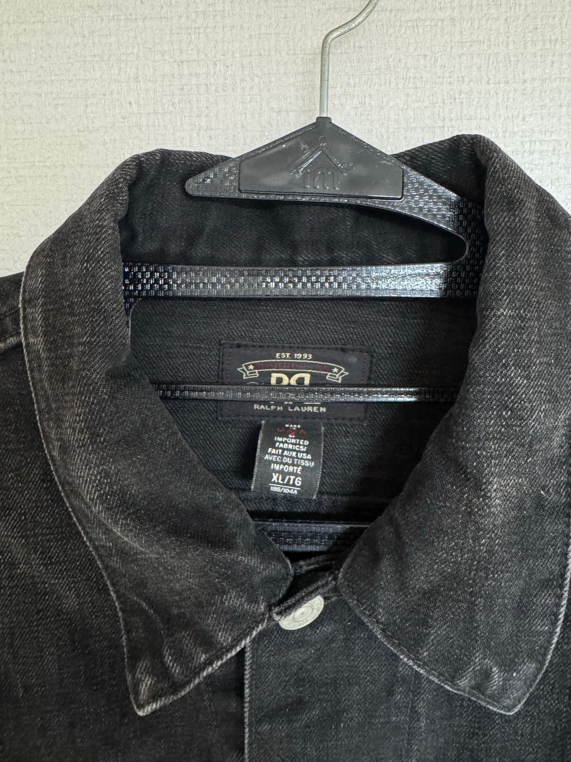 XL 더블알엘 lot271 데님 자켓 블랙 USA메이드 상품이미지2
