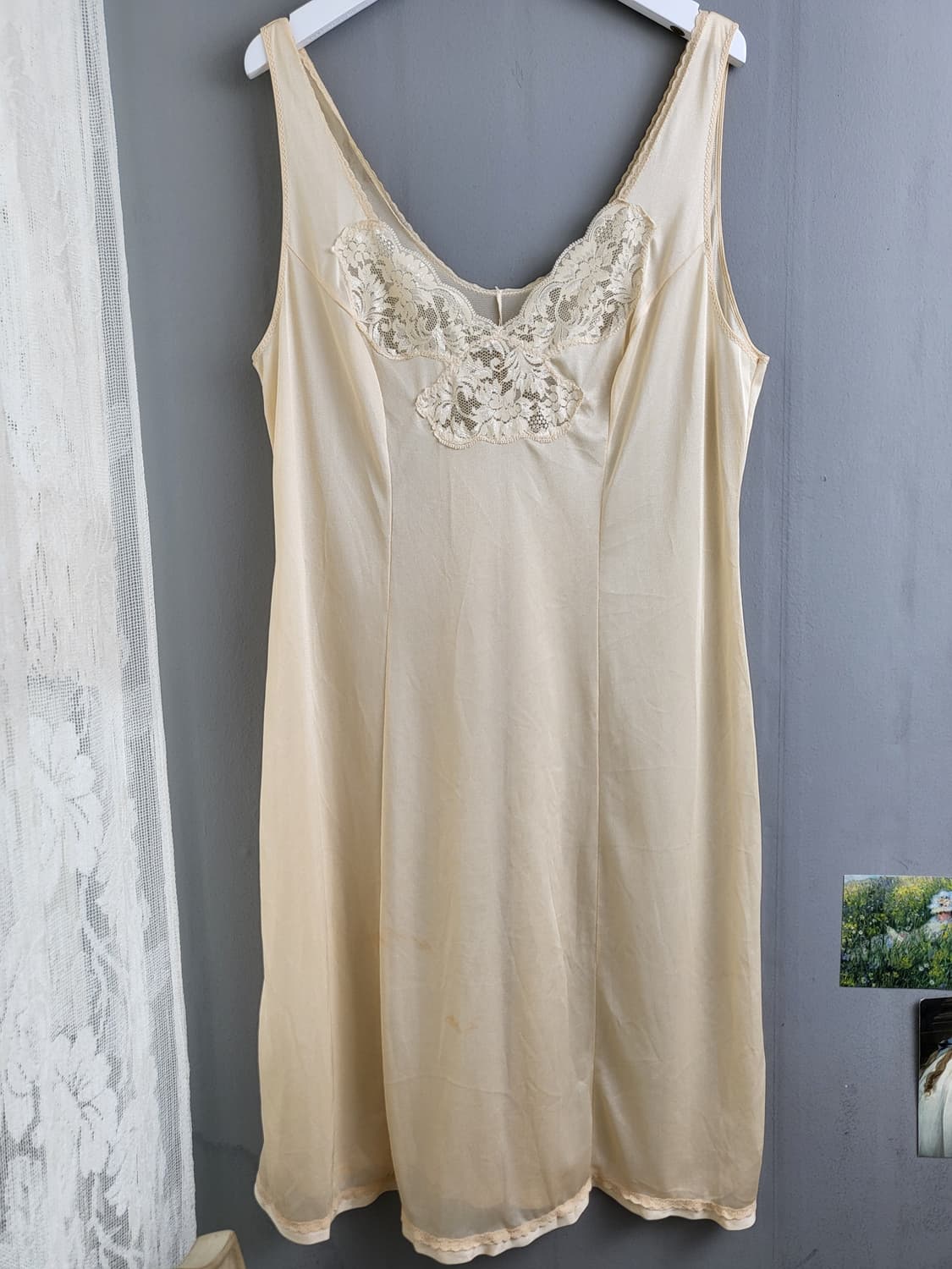 빈티지 B급 레이어드 슬립 원피스 상품이미지2