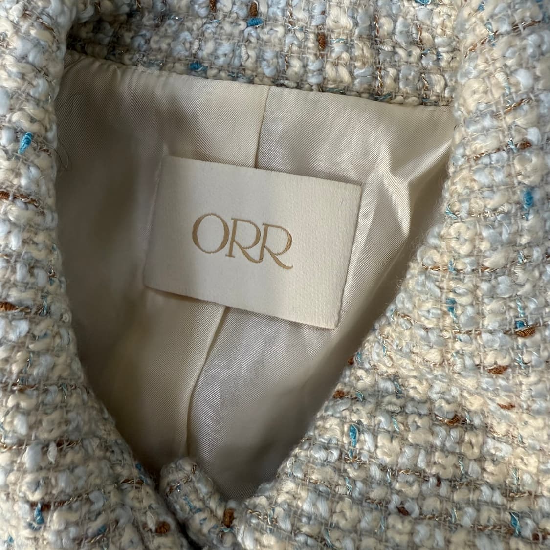 [XS] 오르 여성 울 트위드 숏자켓 0105T1 상품이미지3