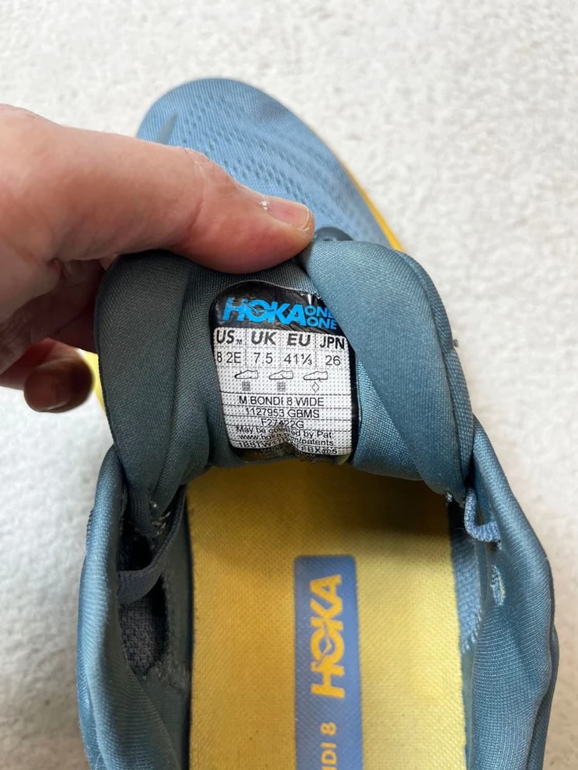 호카 Hoka 본디 8 고블린 블루 마운틴 스니커즈 A1836 상품이미지10