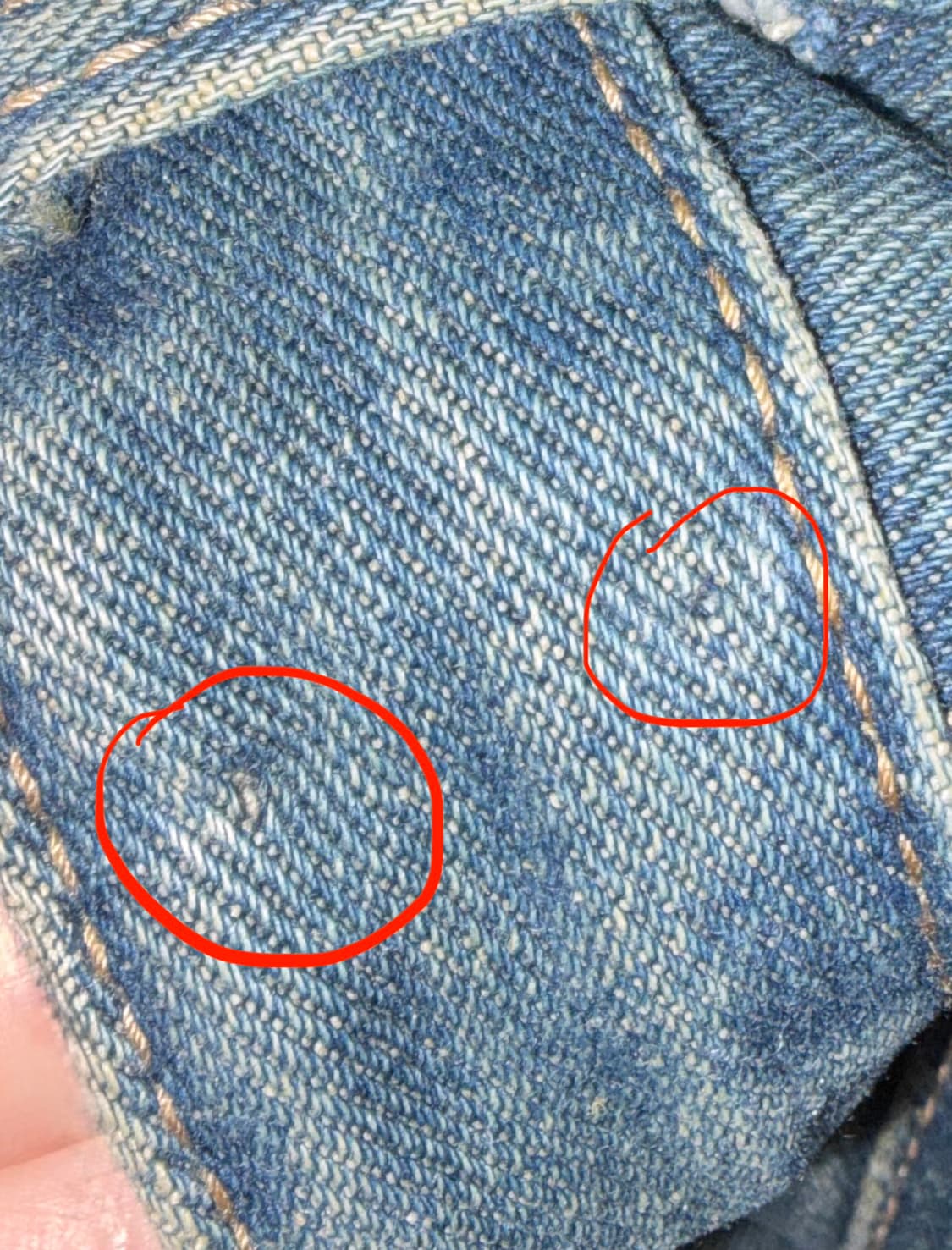 낫포너드 빈티지 데님 여성 부츠컷 청바지 딥블루 상품이미지7