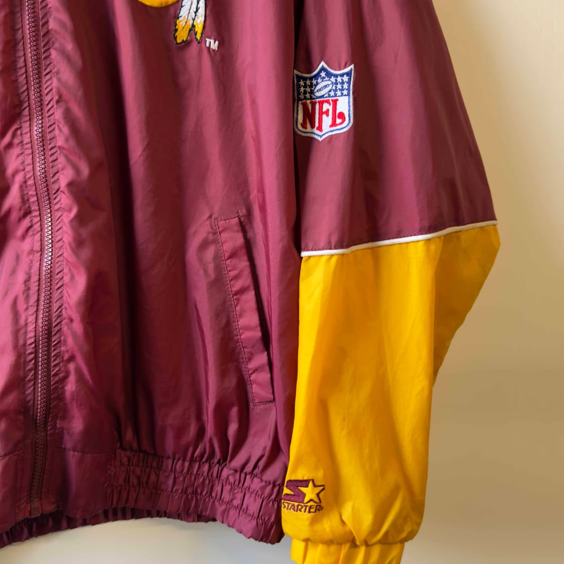 스타터 레드 스킨스 올드스쿨 바람막이 상품이미지4