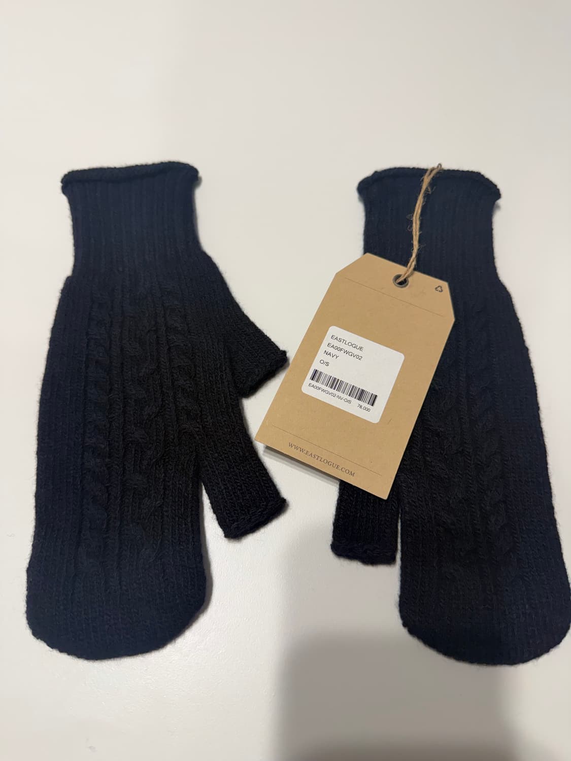 이스트로그 네이비 벙어리 장갑 새상품 상품이미지3