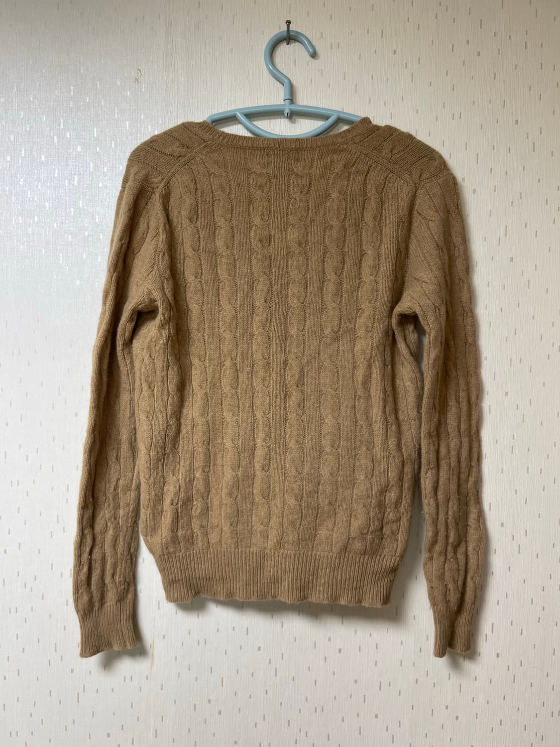 폴로 랄프로렌 정품 여성용 V넥 메리노울 캐시미어 케이블 니트 상품이미지5