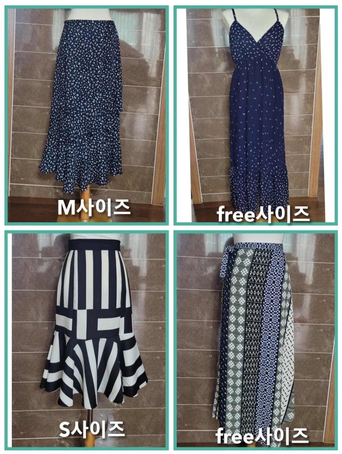 여성free사이즈👠탑걸 랩스커트(단종) 상품이미지6